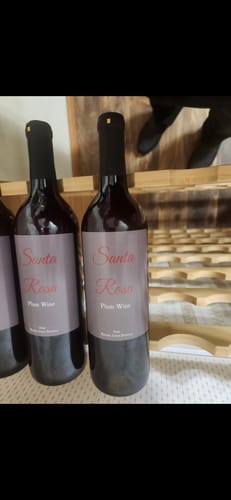 Customer photo review of Personalized Tall Wine Labels (Set of 12)