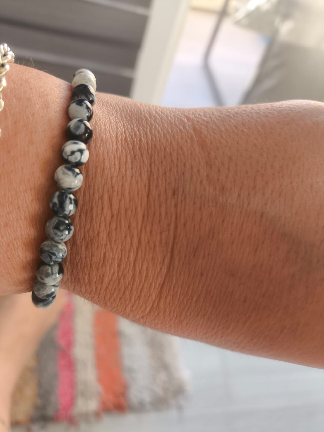 Customer photo review of Pulsera Ágata Orca | 6mm | Equilibrio y Superación