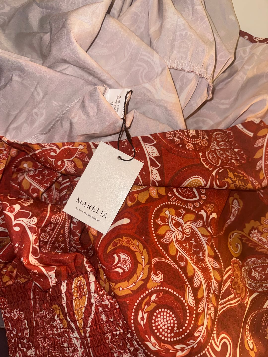 Customer photo review of Boho Paisley Tiered Maxi Skirt