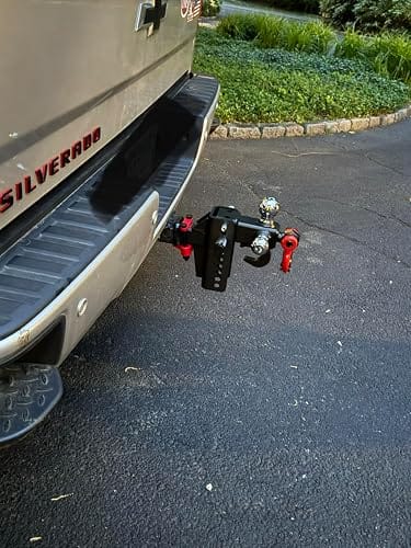 Customer photo review of TYT Adjustable Tri-Ball Hitch for 2″ Receiver – Up to 10K GTW