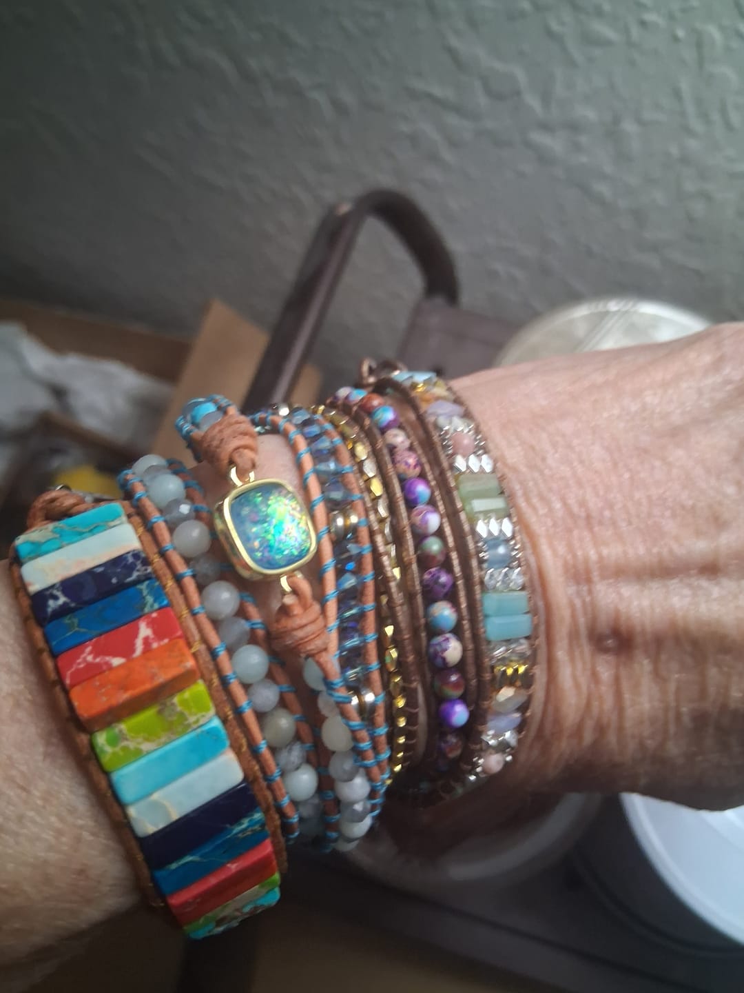 Customer photo review of Chakra Energy Bracelet