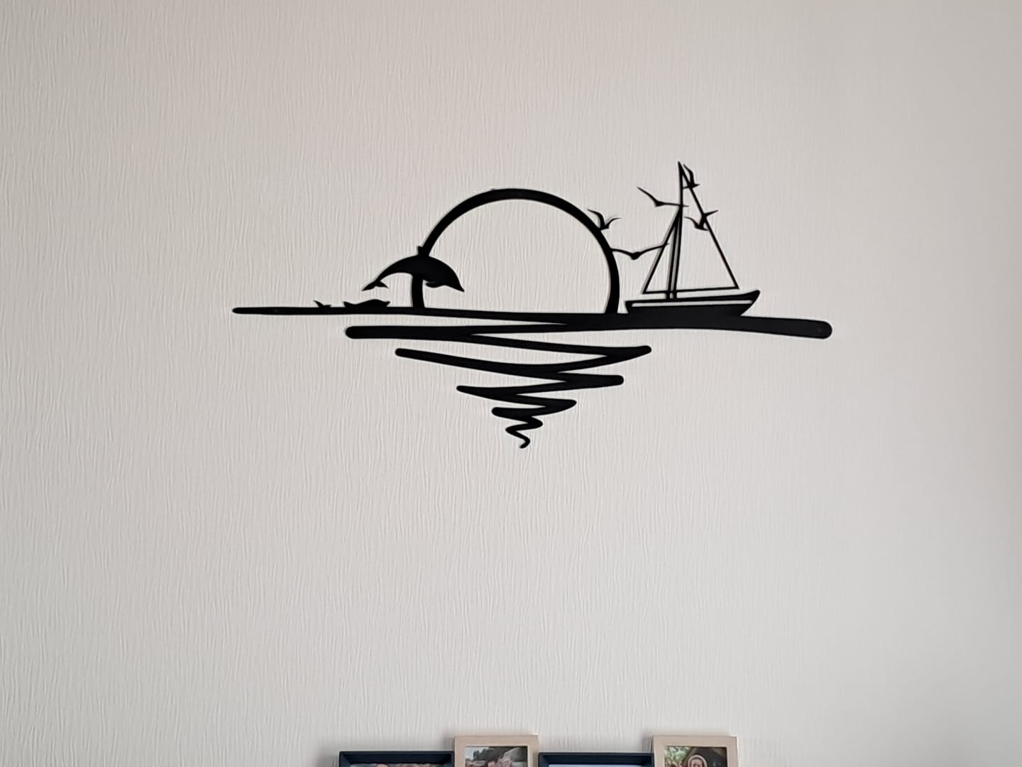 Customer photo review of Décoration murale en métal - Lever du soleil (SUN.02)