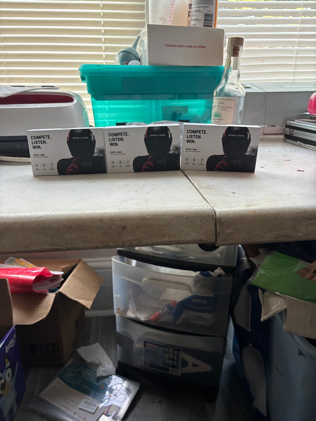 Customer photo review of Sticky Jams Speakers - Football