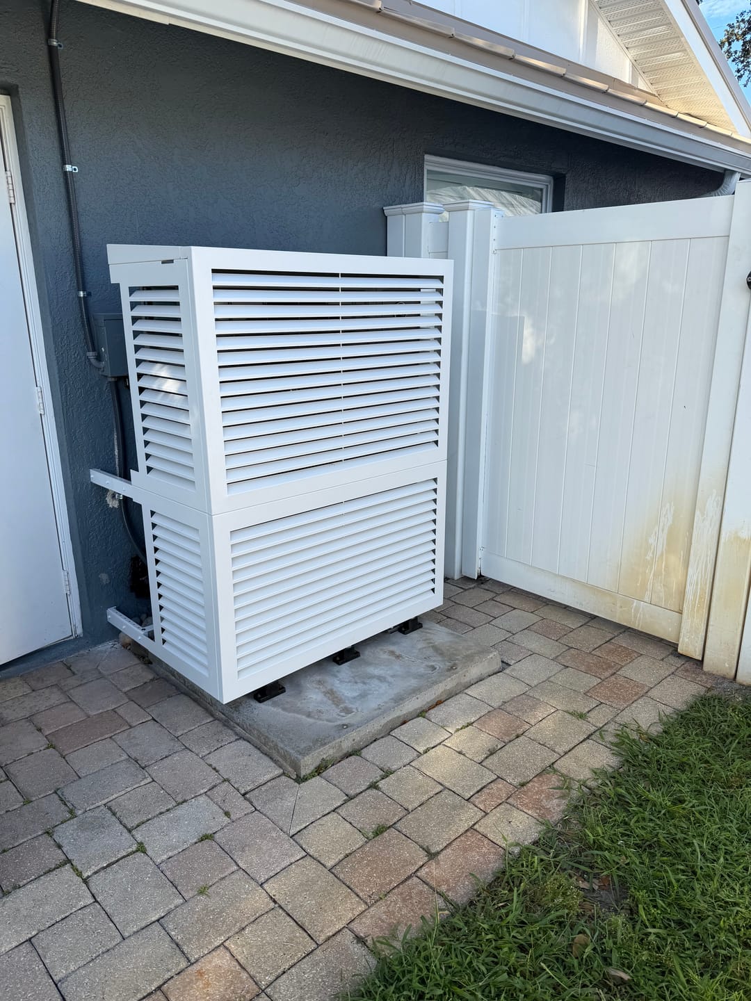 Customer photo review of Mini-Split AC Cover - White