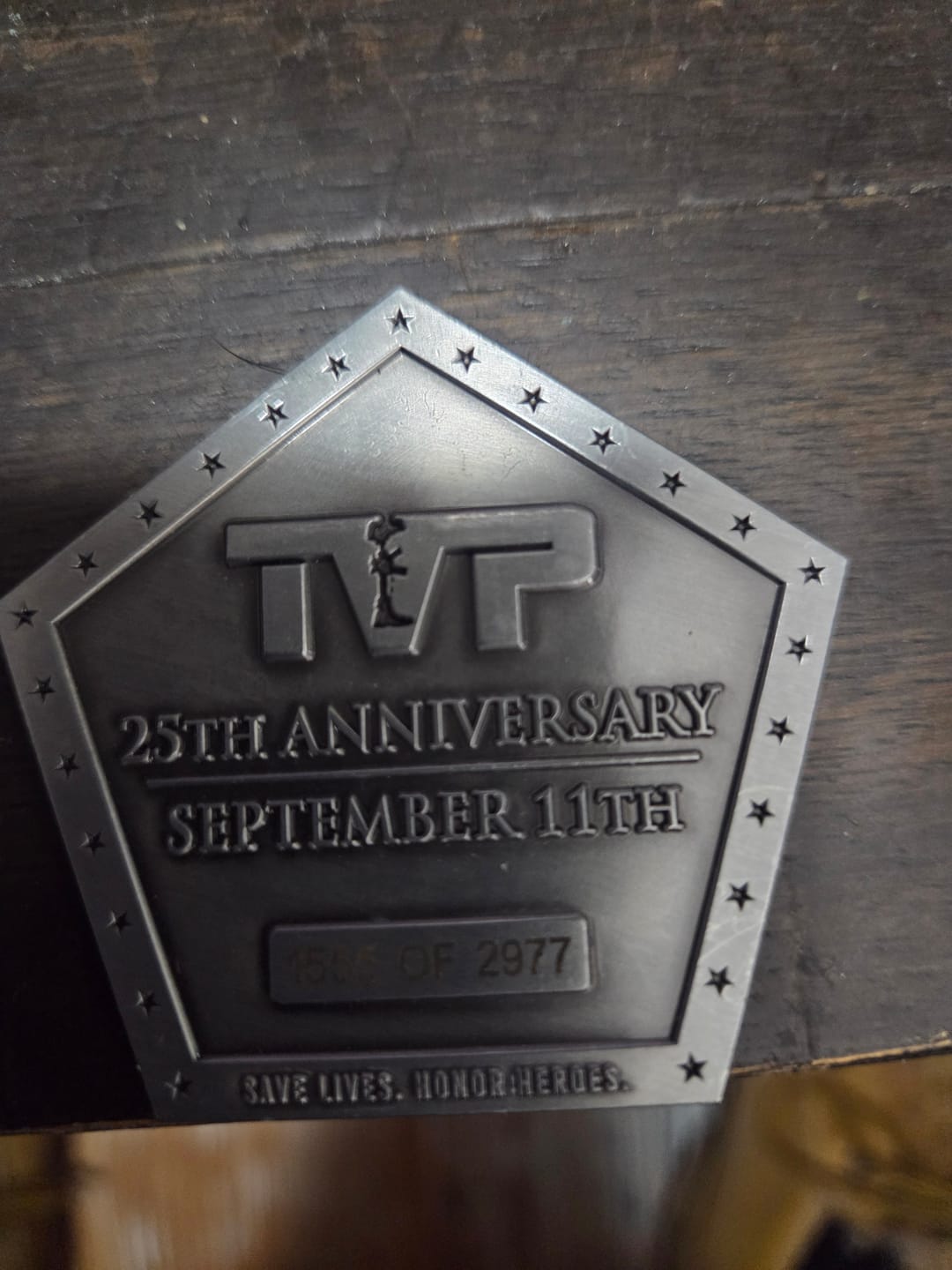 Customer photo review of 9/11 25th Anniversary - Challenge Coin