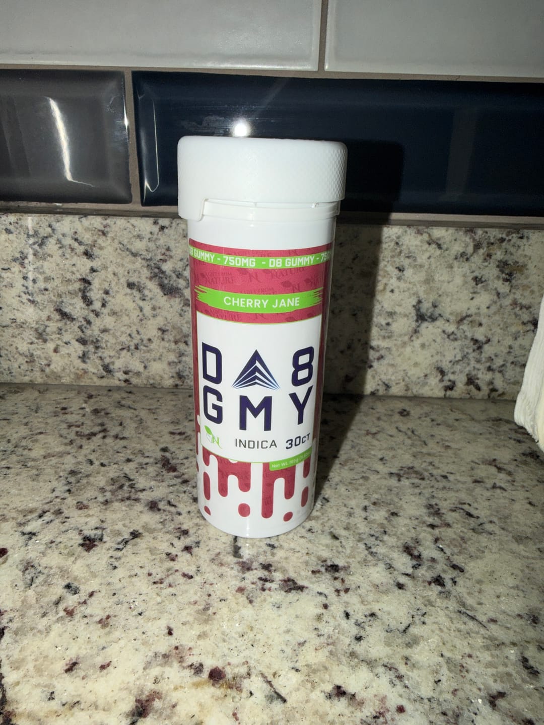 Customer photo review of DELTA 8 GUMMIES - 30CT Cherry Jane 750mg (25mg ea.) –  INDICA
