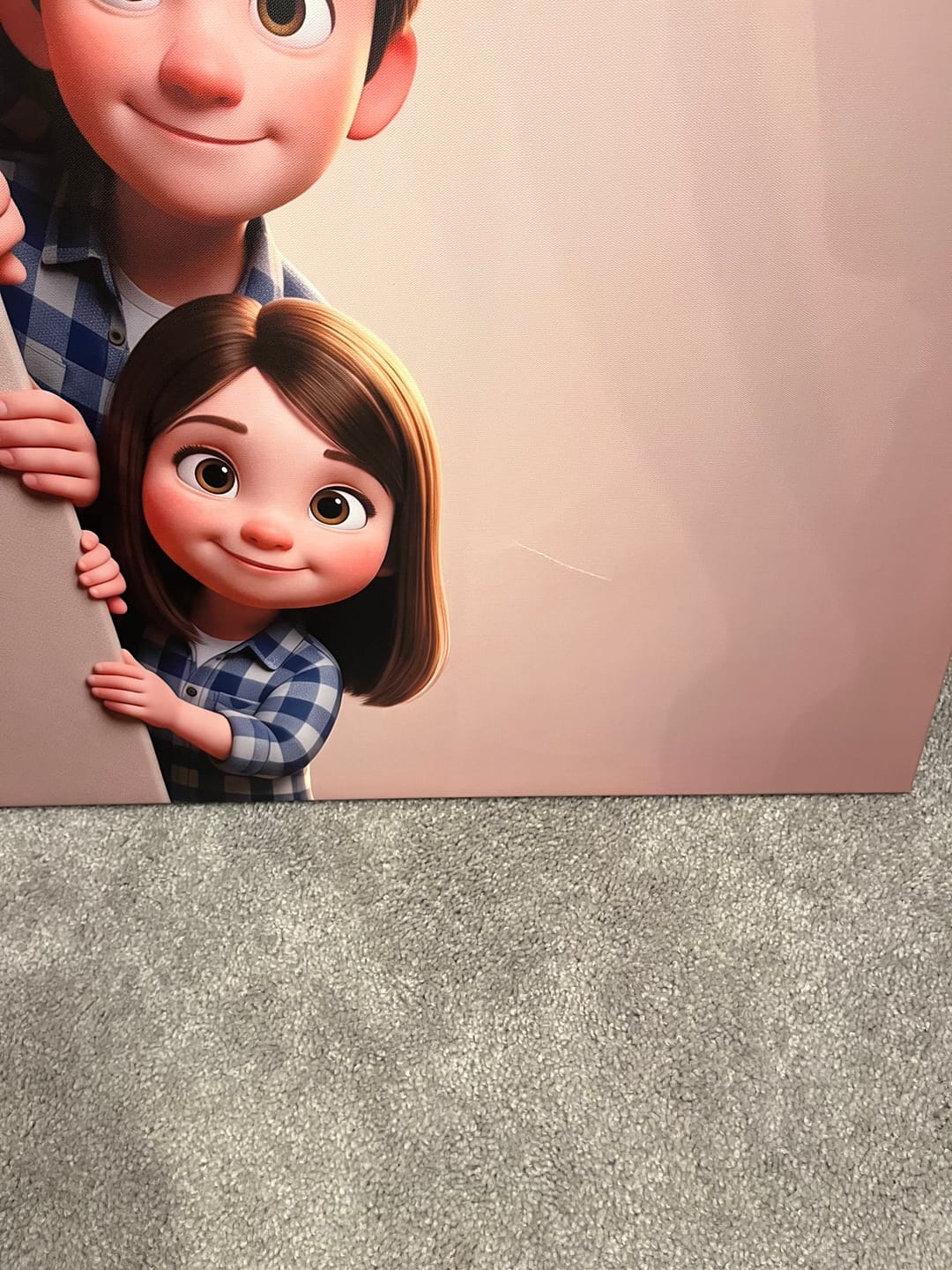 Customer photo review of Personalized Canvas - Animated Wall