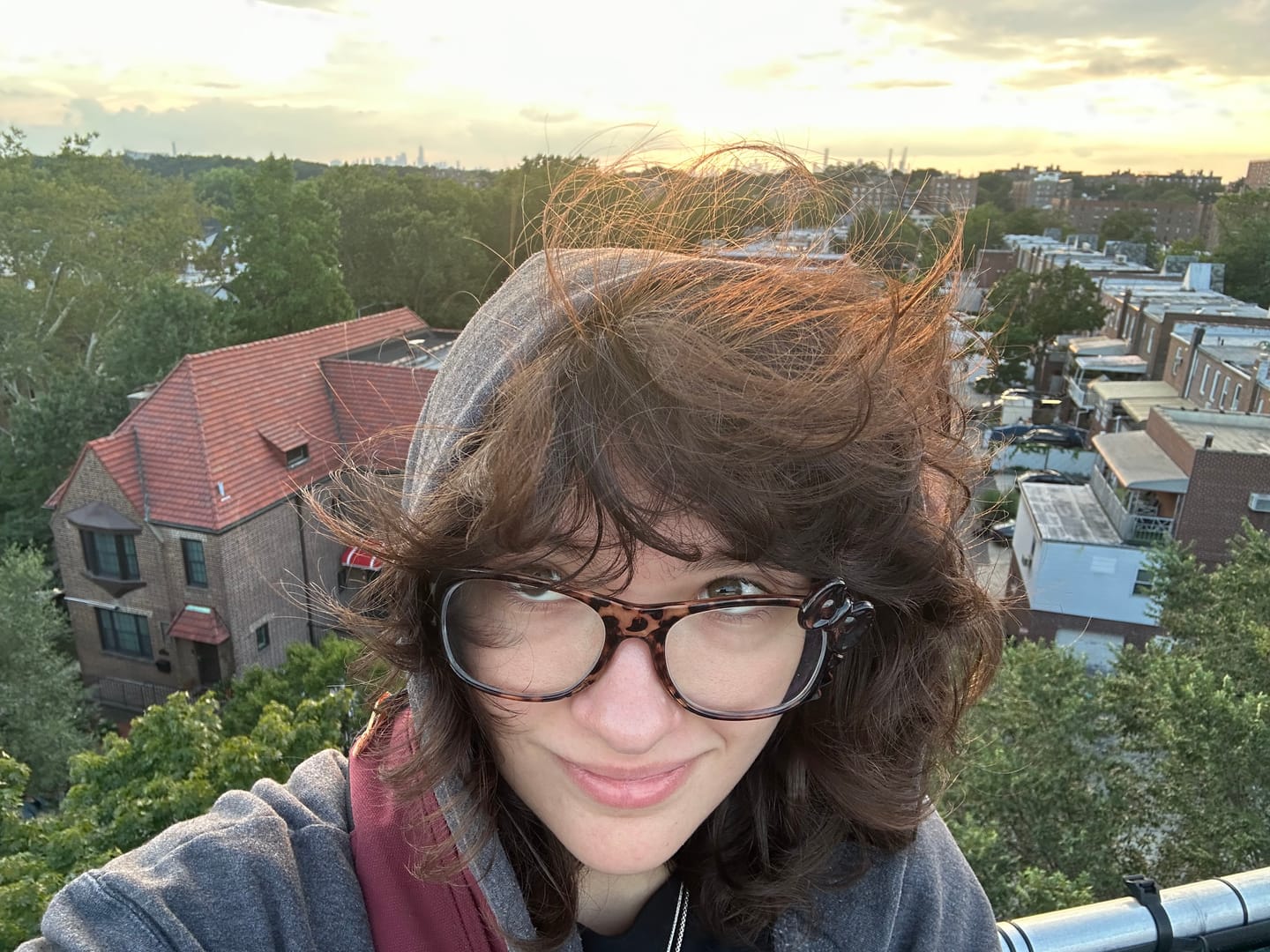 Customer photo review of Kitten Eyeglasses