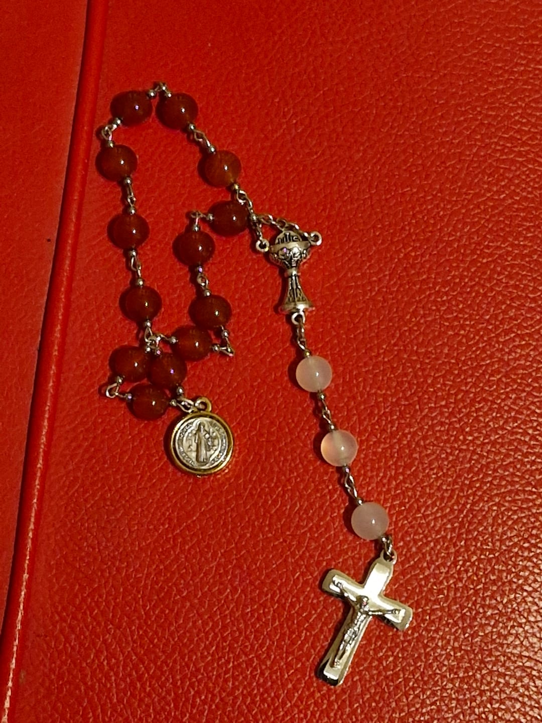 Customer photo review of St. Benedict 3/4" Dual Color Medal – Exorcism – Blessed by Pope