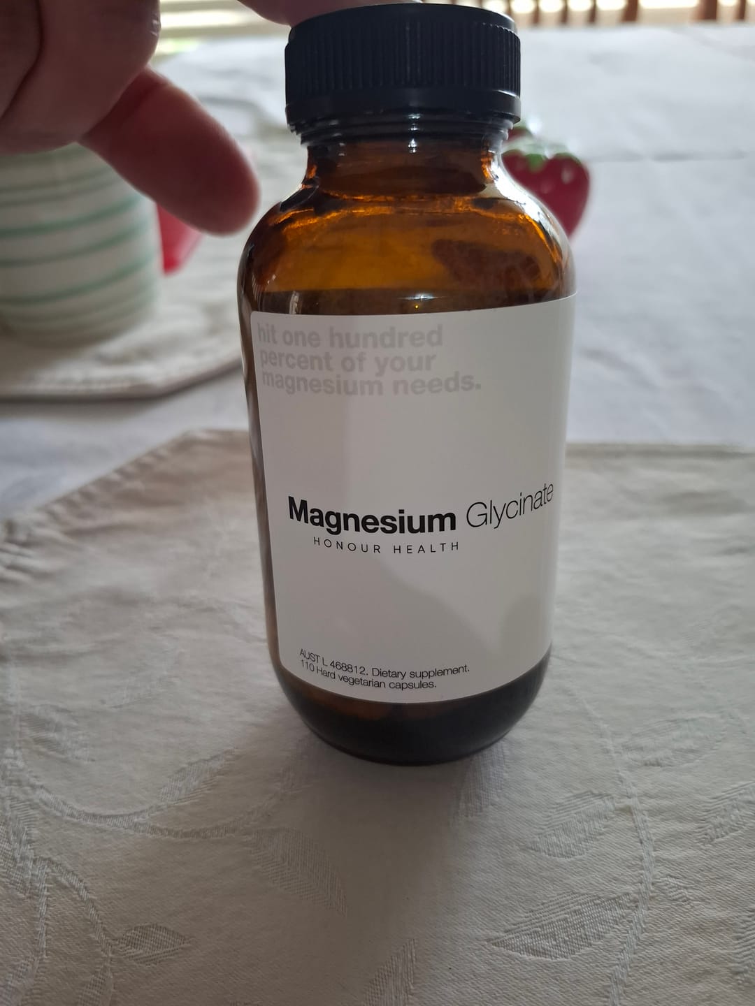 Customer photo review of Magnesium Glycinate (Pure & Unbuffered) - 110 Capsules