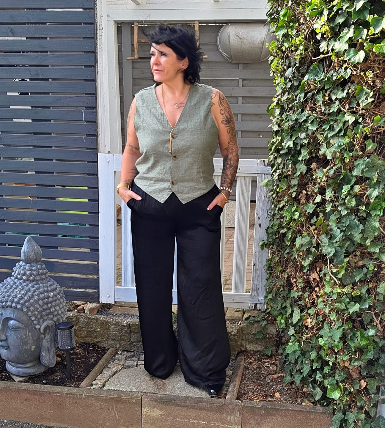 Customer photo review of Satin Hose