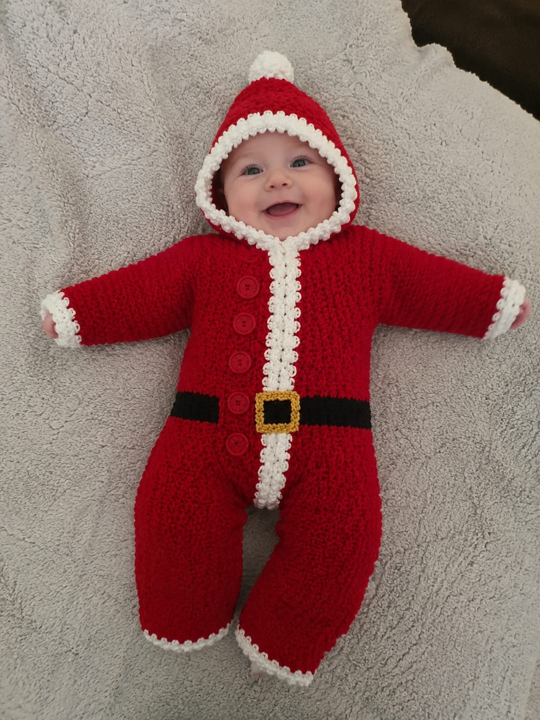 Customer photo review of Christmas Star Baby Pajamas