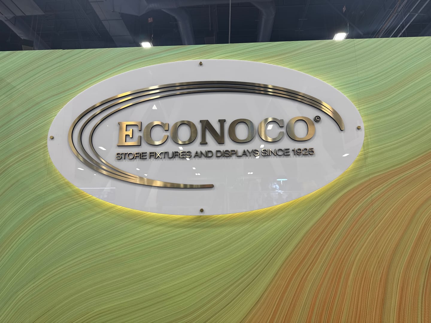 Customer photo review of Acrylic Laser Cut 3D Round Logo Sign (Indoor) (S5)