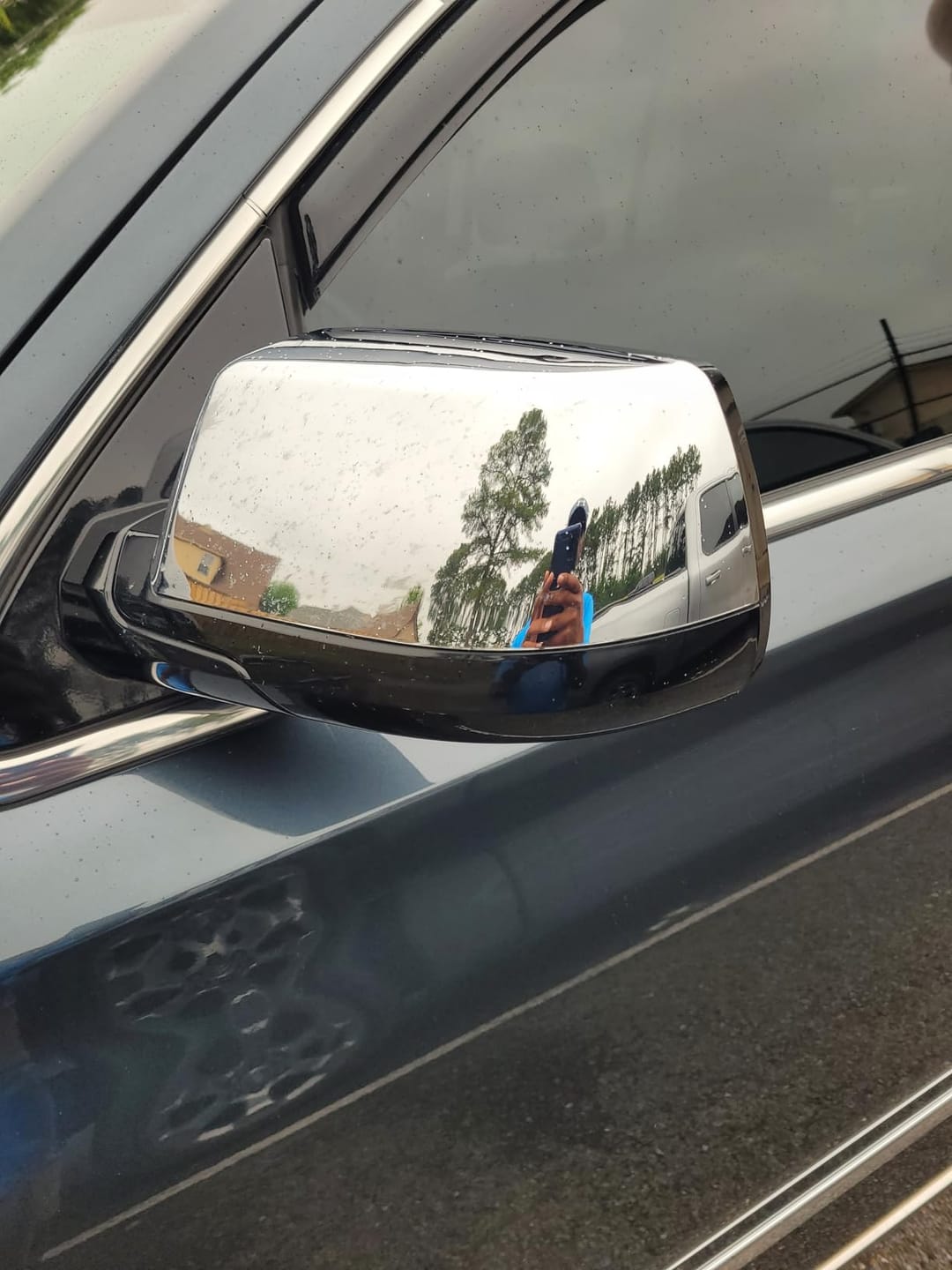 Customer photo review of Chrome Mirror Cover Caps for Chevy Tahoe Suburban GMC Yukon 2015-2019