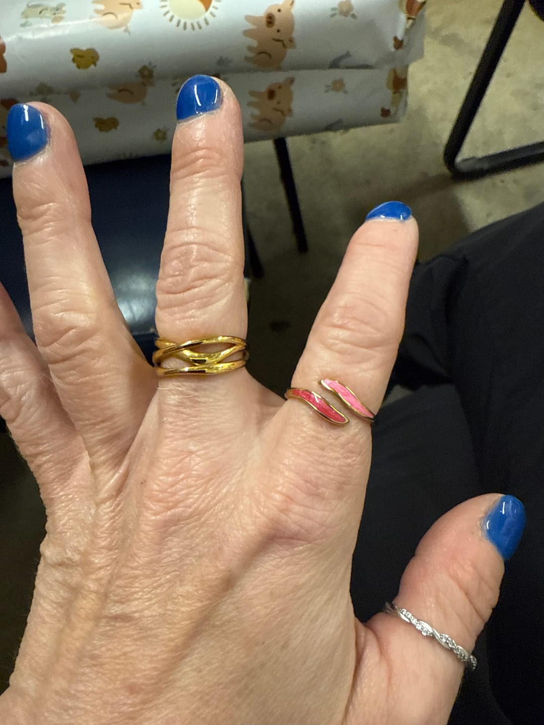 Customer photo review of Pink Blush Wrap Ring