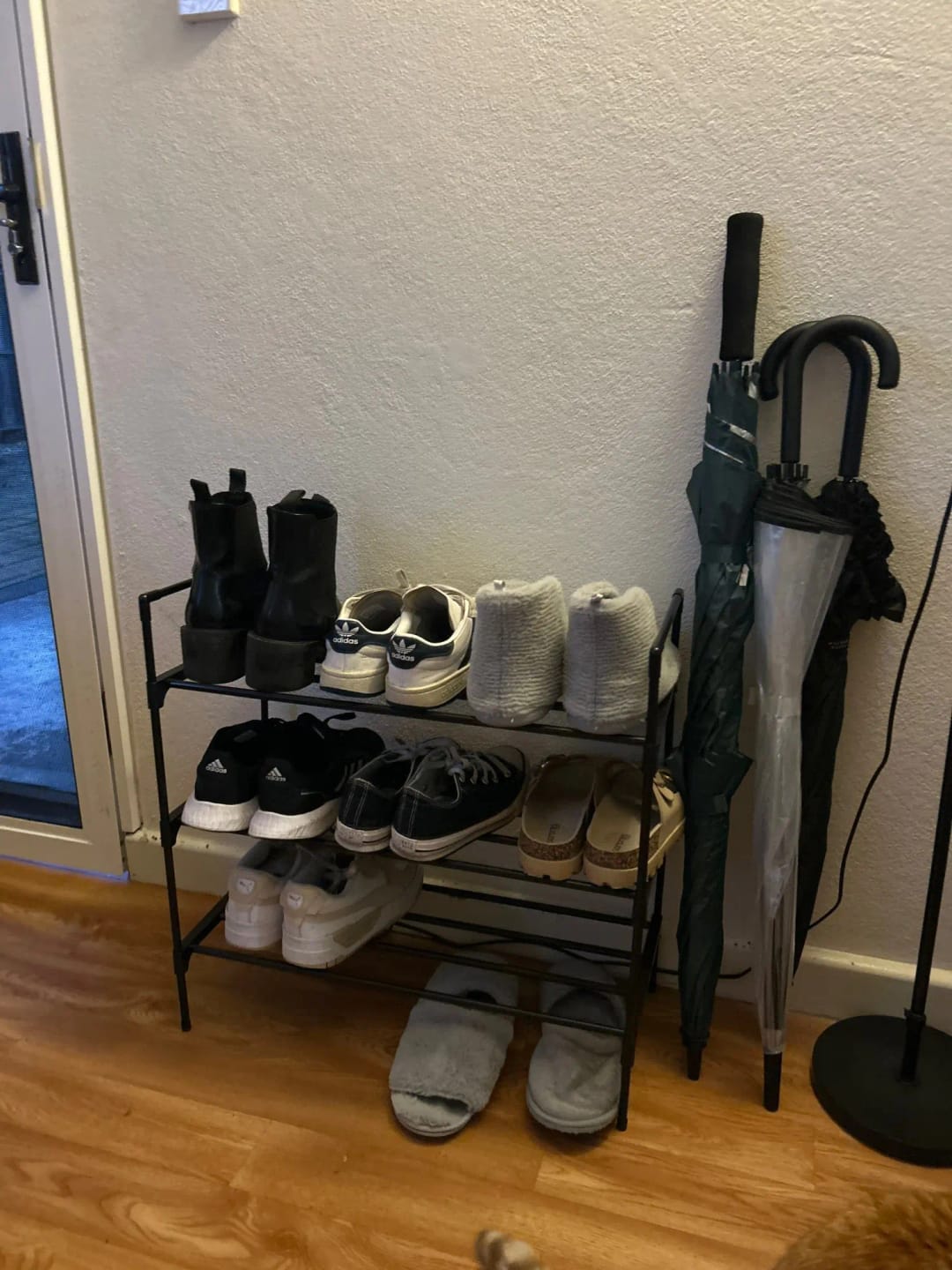 Customer photo review of Two-to-Four-Tier Shoe Rack with Elevated Storage Shelves
