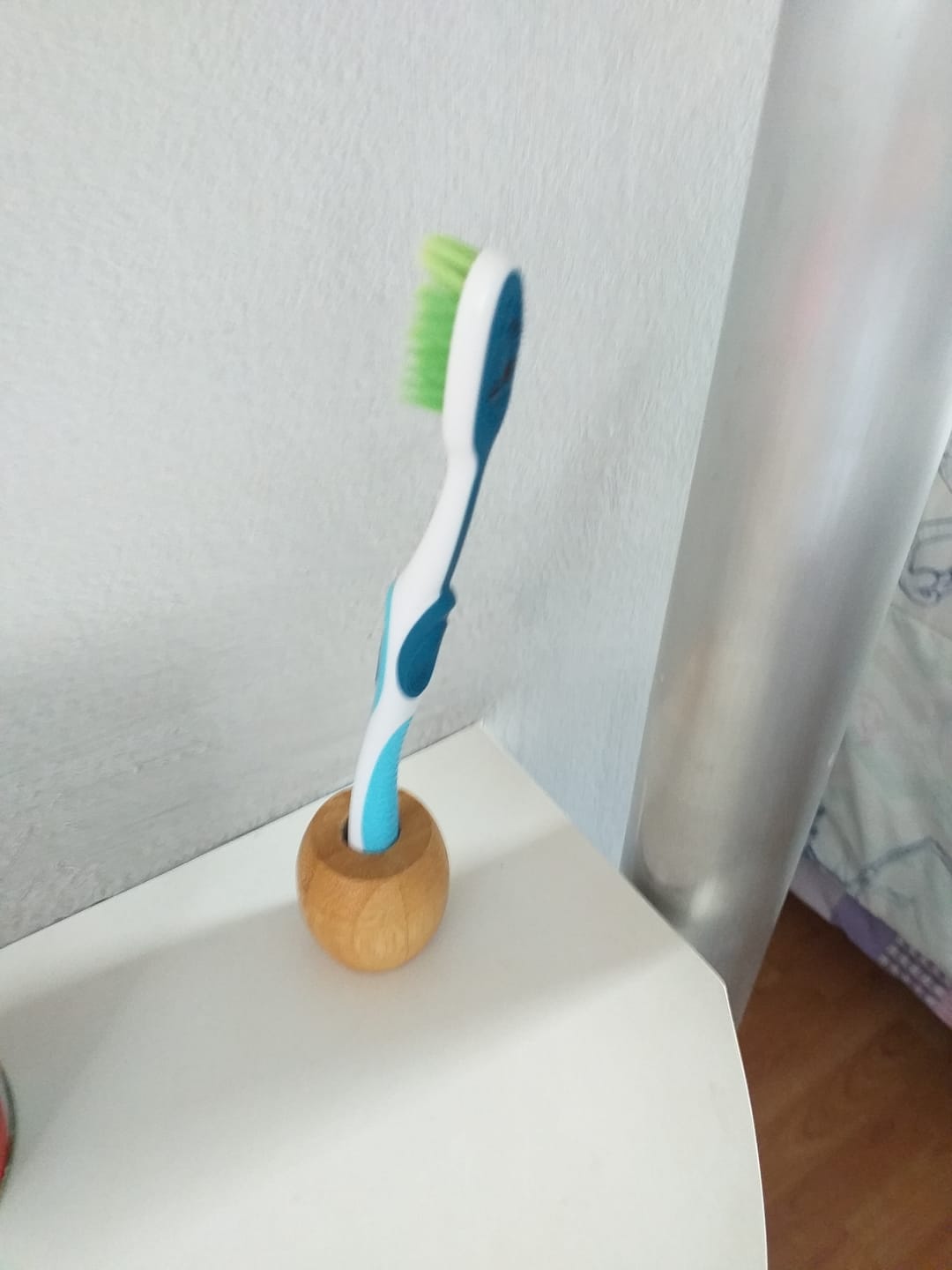 Customer photo review of 🎁 Suporte de Bambu para Escova Dental (100% off)