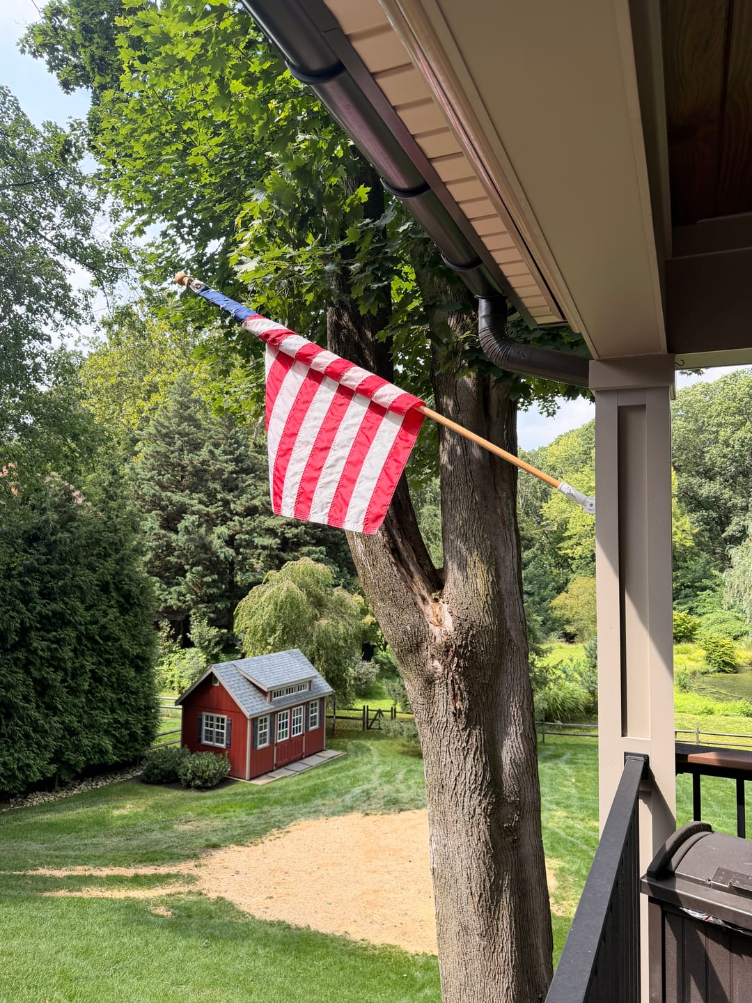 Customer photo review of 3' x 5' American Flag Set