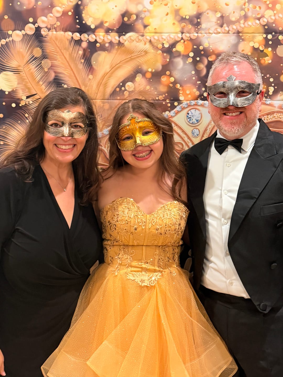 Customer photo review of Masquerade Ball/Carnival Murder Mystery Host Your Own Game Kit