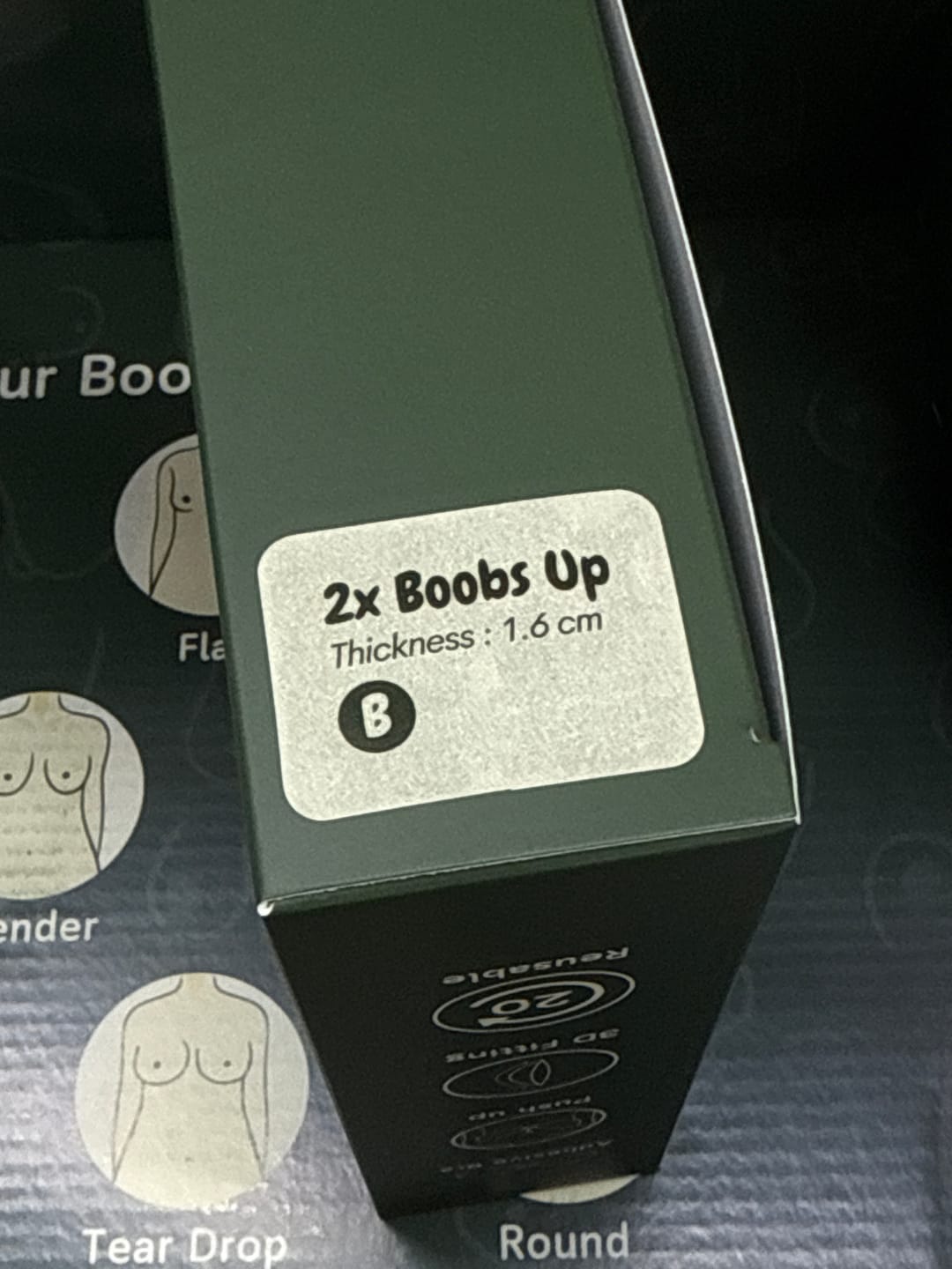 Customer photo review of 2X Boobs Up Nubra In Bikini (1.6 cm)