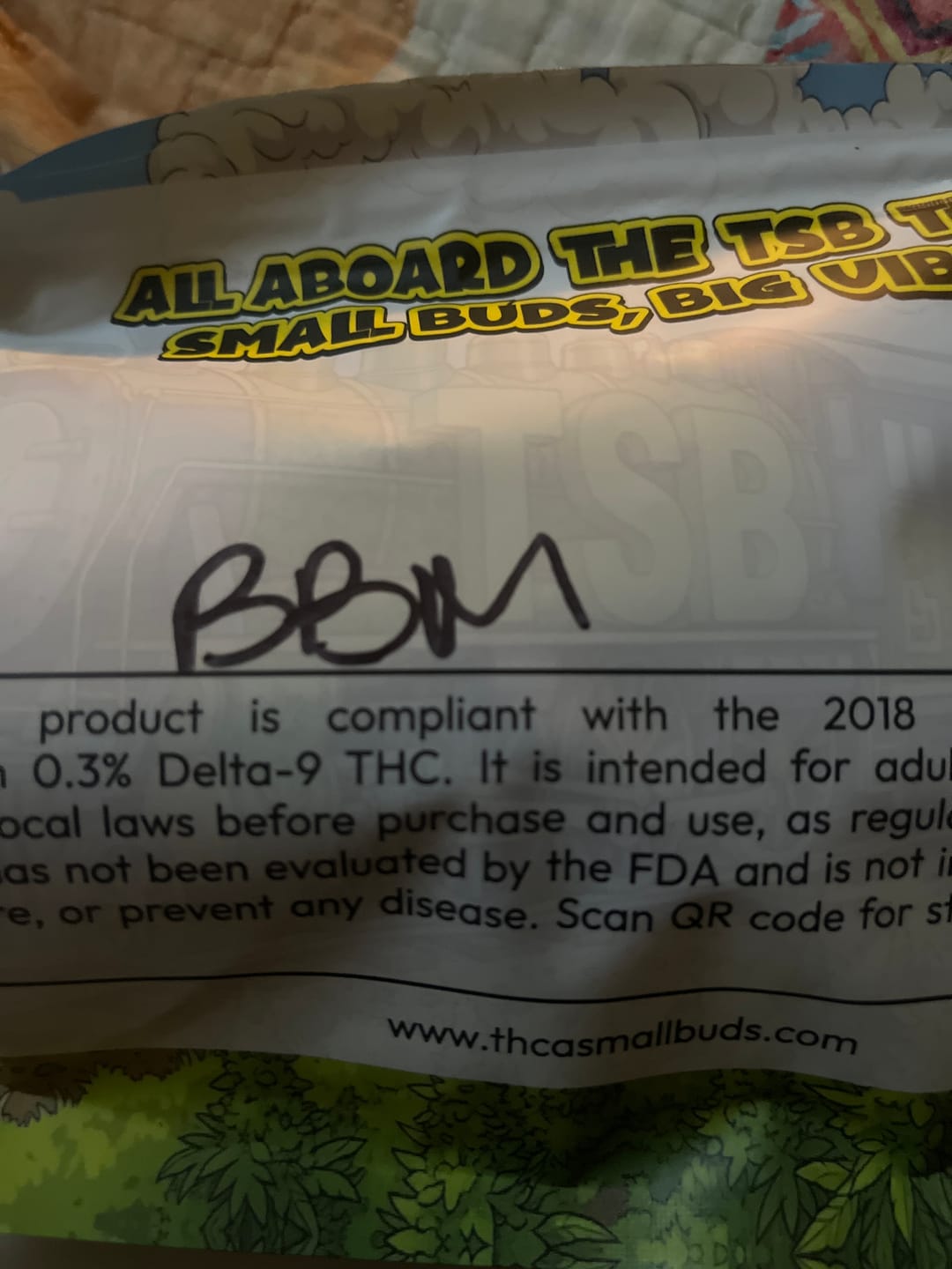 Customer photo review of Blueberry Muffin THCA Flower