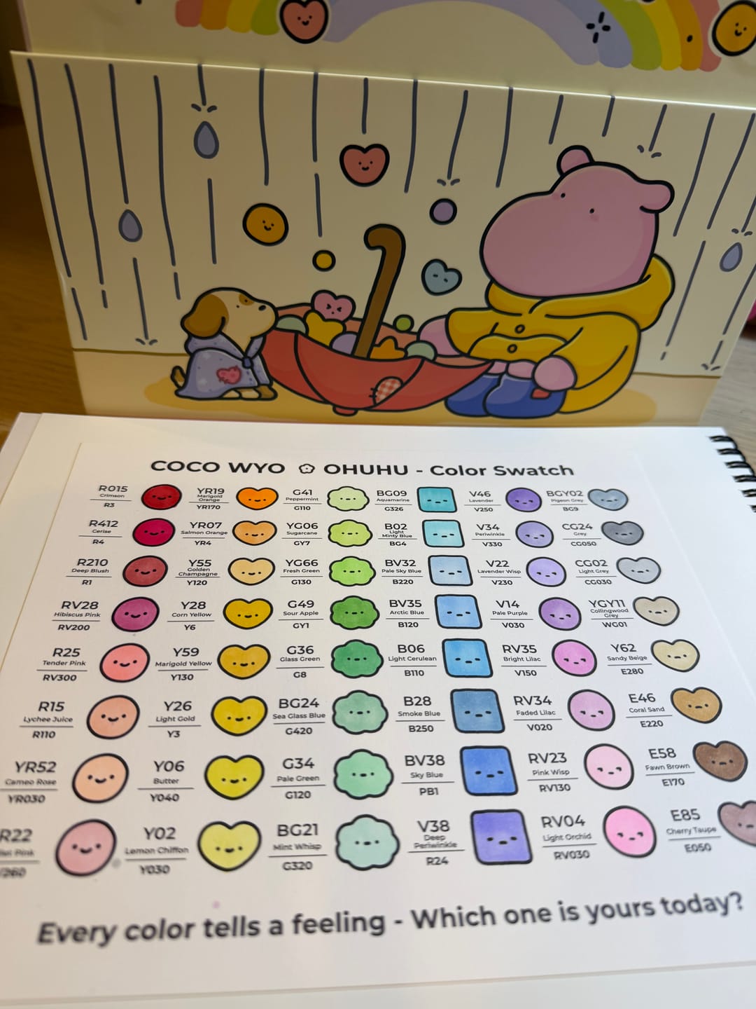 Customer photo review of Ohuhu Honolulu 96 Pastel Colors Alcohol Art Markers - Sweetness & Blossoming (New Color Codes)