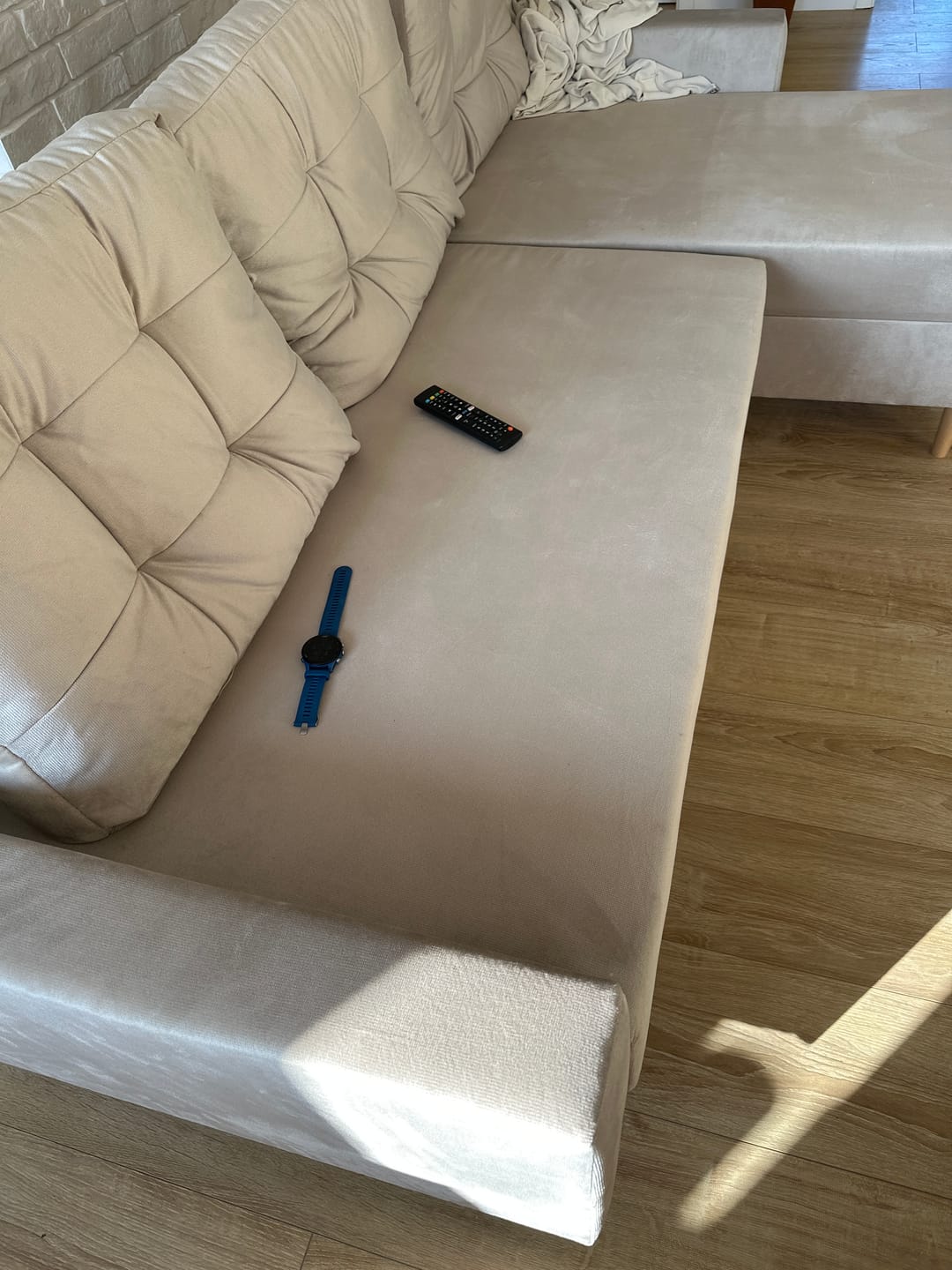 Customer photo review of Narożnik BLANK velvet