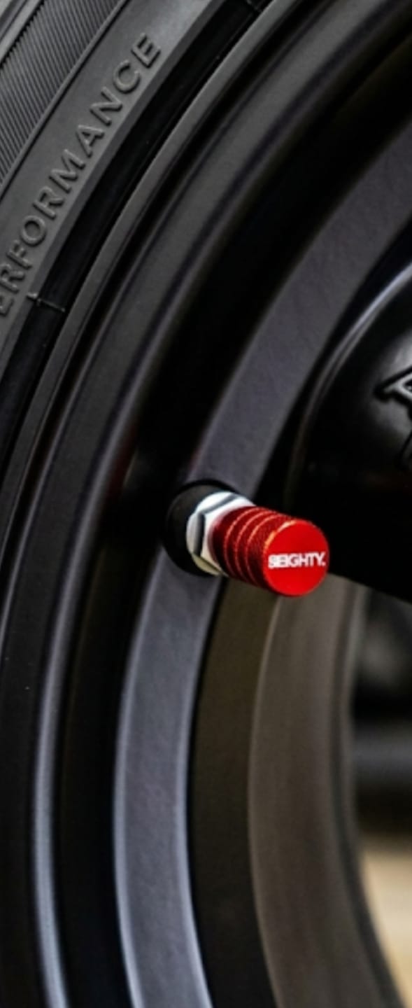 Customer photo review of 80Eighty® Red Valve Stem Caps