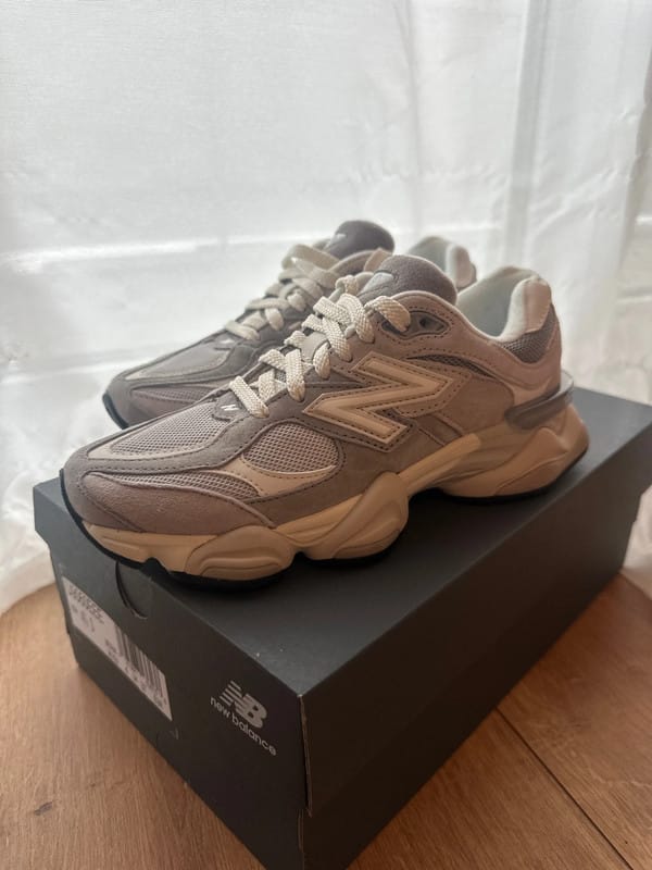 Customer photo review of New Balance 9060 Slate Grey Raincloud