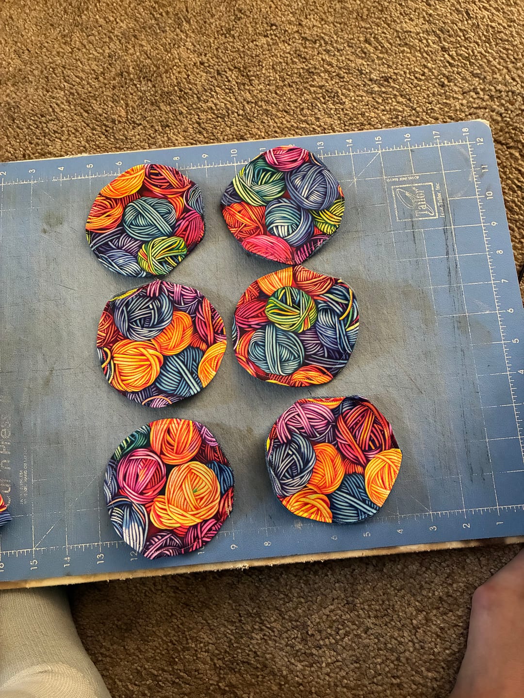 Customer photo review of Packed Balls of Yarn Fabric