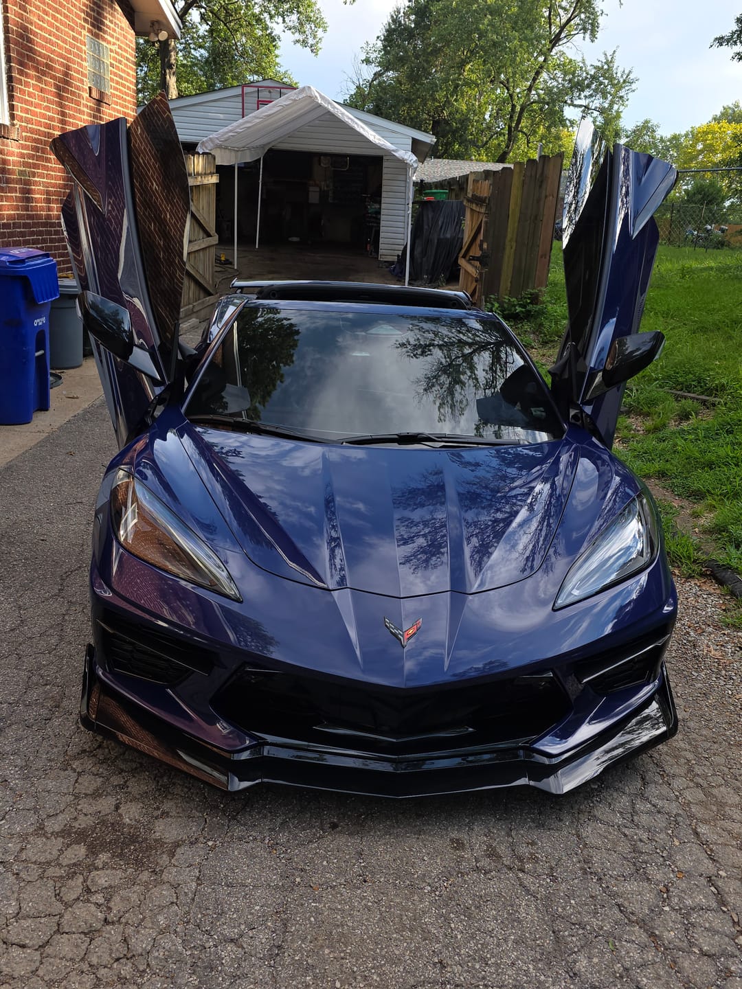 Customer photo review of 2020-2025 Chevy Corvette C8 5VM Style Front  Lip 5PCS ABS
