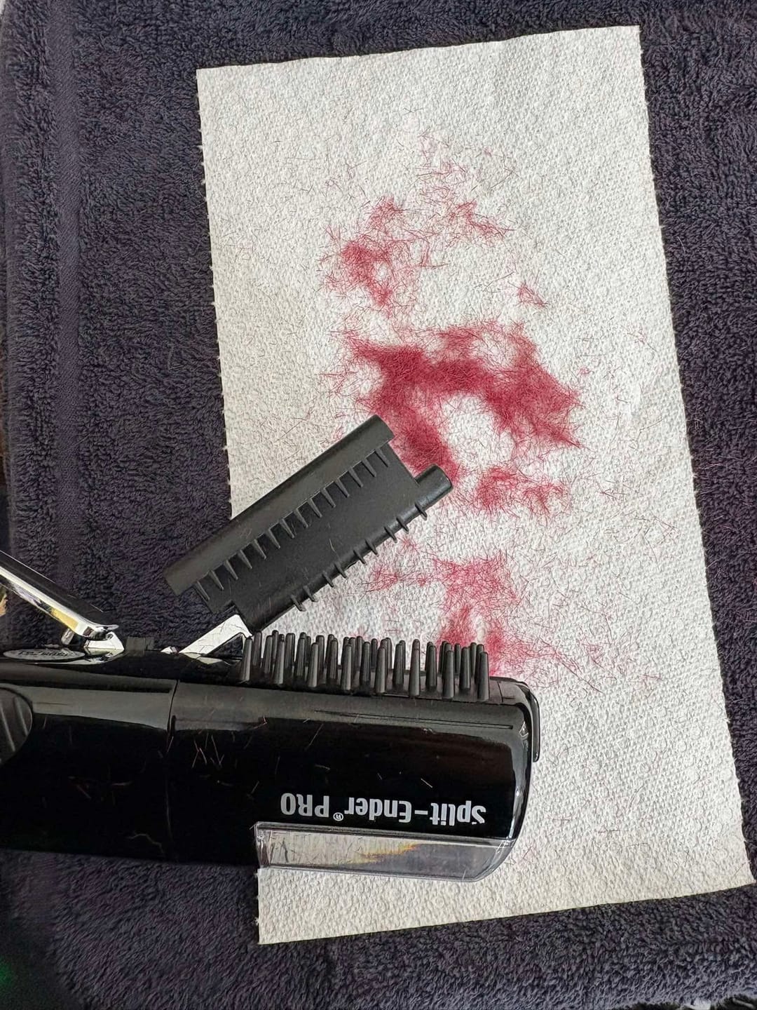 Customer photo review of Split Ender PRO - Salon Professional, Fast and Easy Solution Automatic Split Ends Hair Trimmer. Bonus Gift Included. The Original
