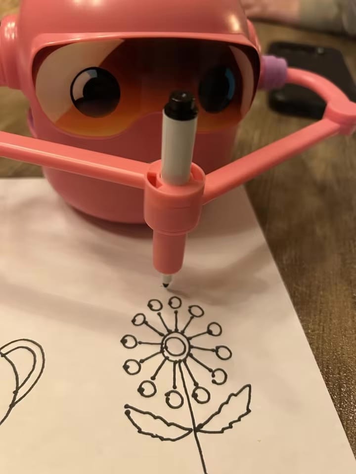 Customer photo review of SketchBot™ – Smart Drawing & Learning Robot