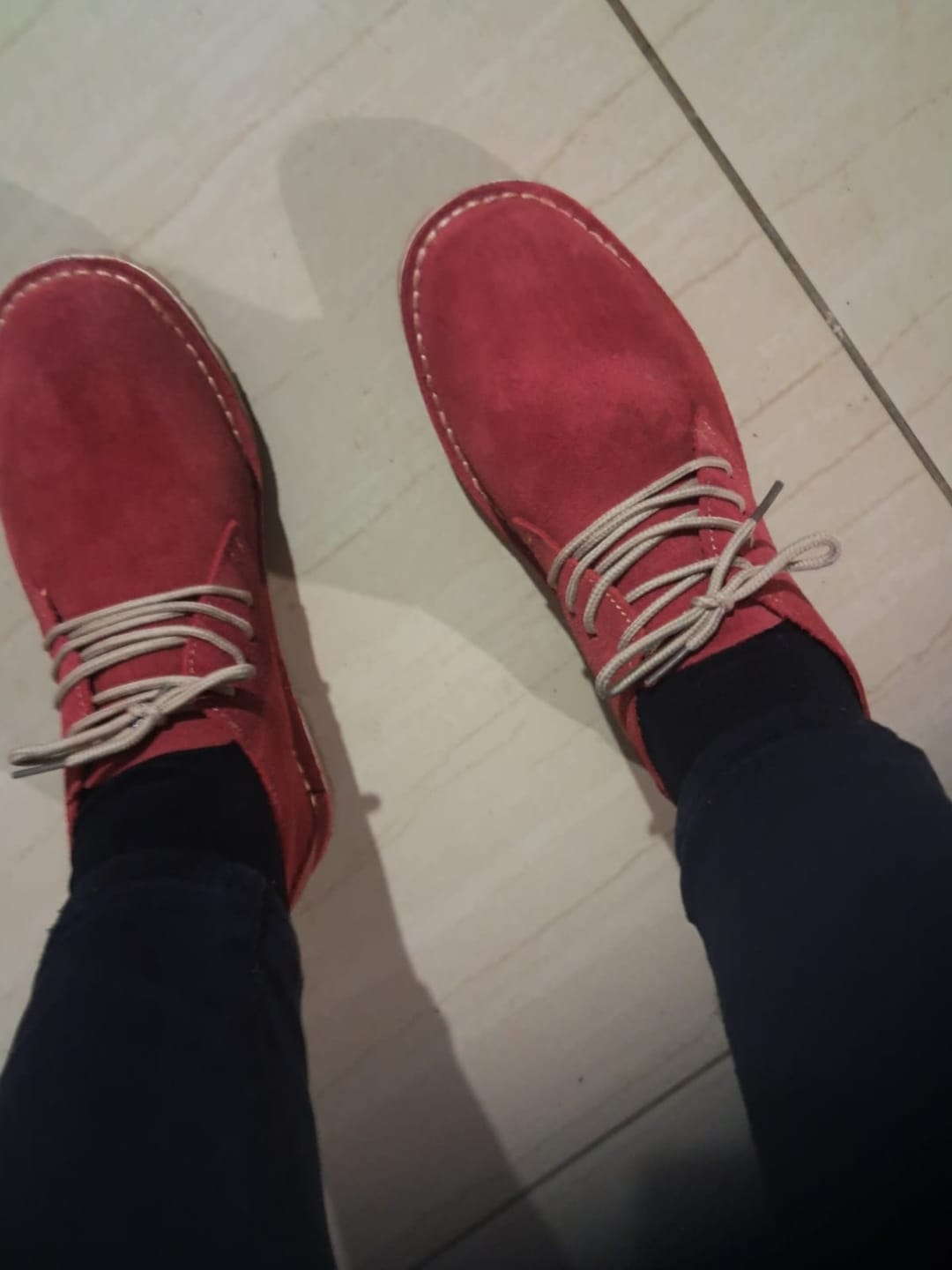 Customer photo review of Colourful Ladies Vellies - Red