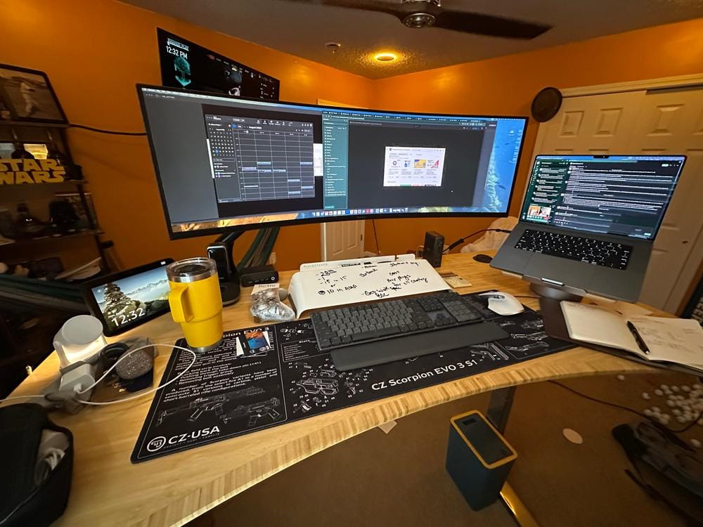 Customer photo review of Slope™ Desk Whiteboard