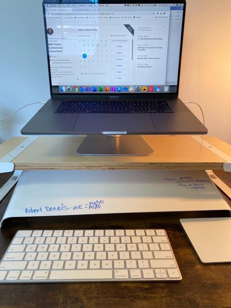 Customer photo review of Slope™ Desk Whiteboard