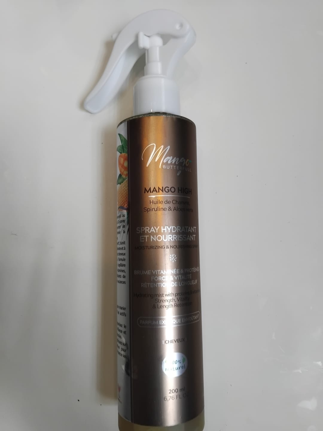 Customer photo review of Spray Hydratant et nourrissant - MANGO HIGH