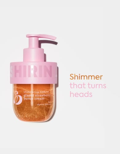 Customer photo review of Shimmering Body Oil Glazed Strawberry Butter Cream