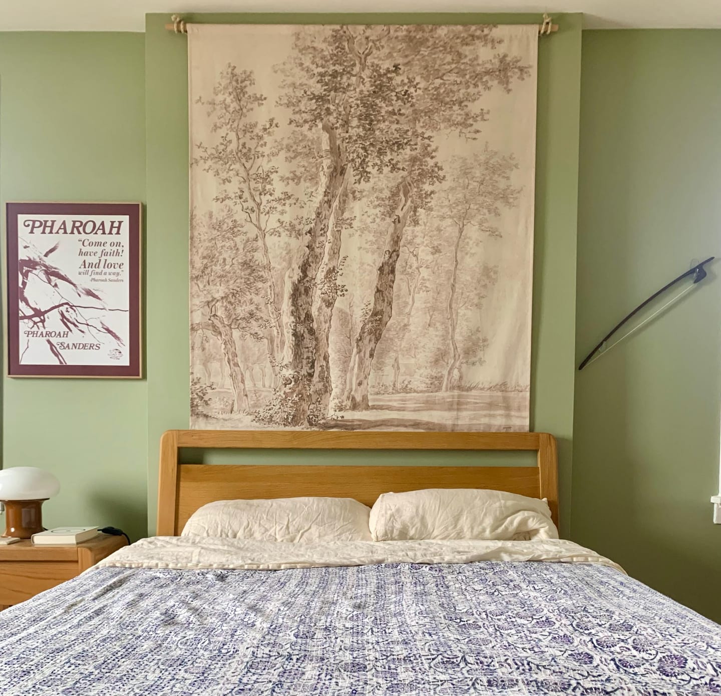 Customer photo review of Trees organic canvas wall hanging