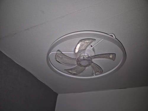 Customer photo review of 50cm Dimmable Ceiling Fan Light with Remote and Six Speeds