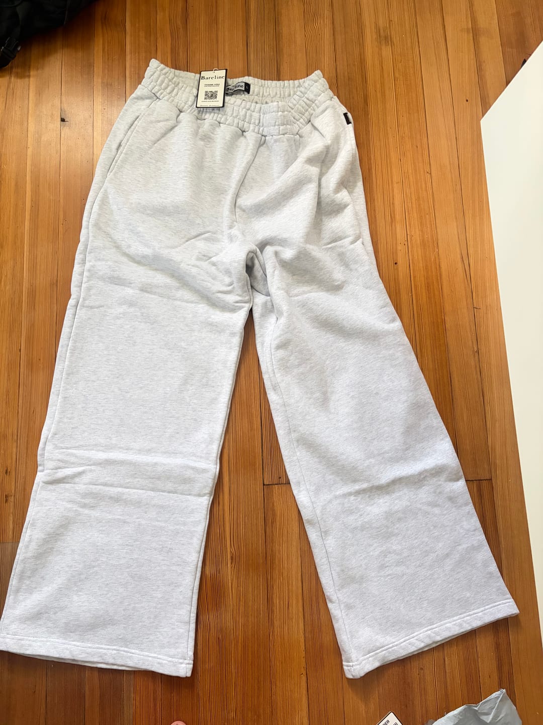 Customer photo review of Cloud Grey Baggy Sweatpants