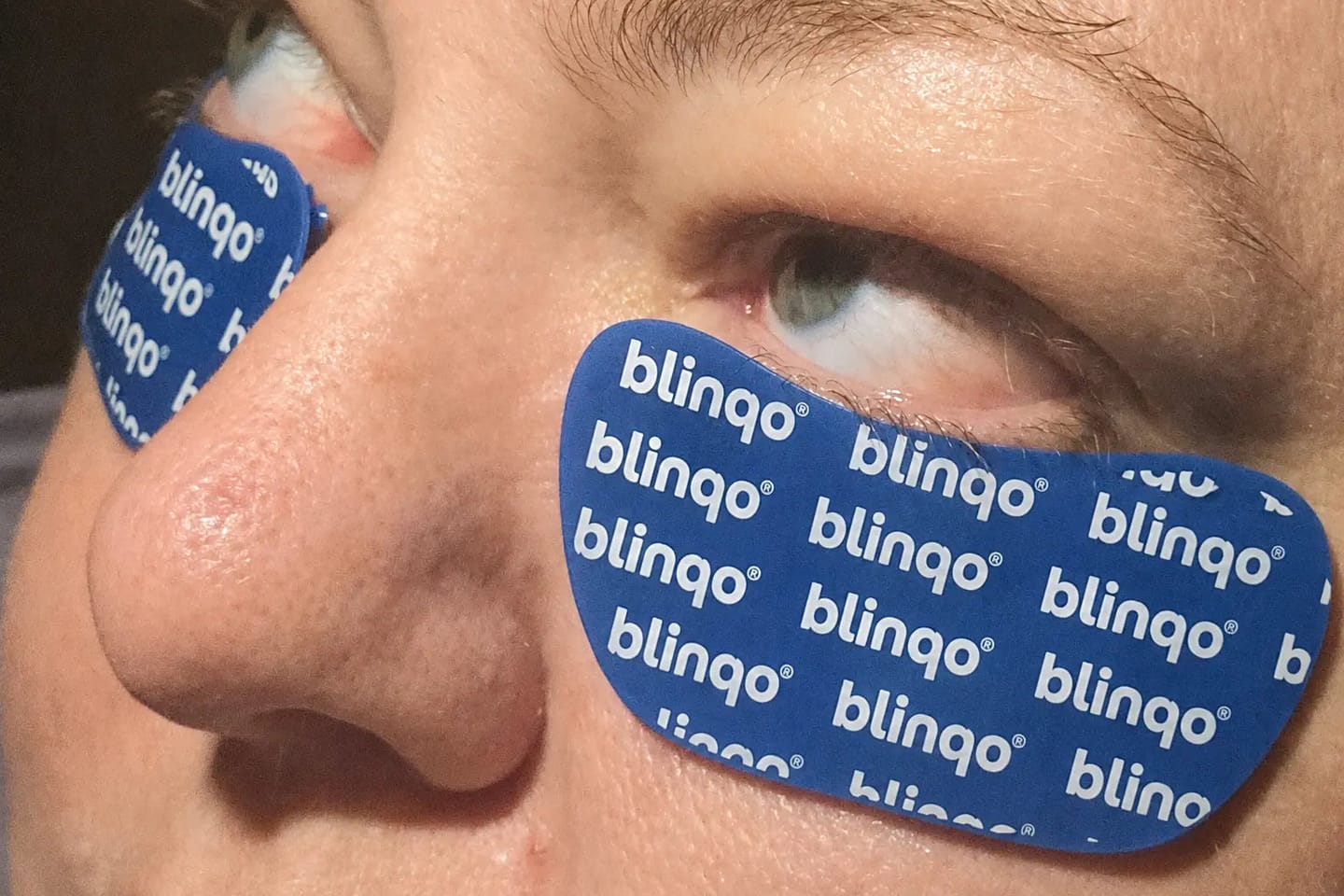 Customer photo review of Blinqo Supercharged Reusable Silicone Eye Masks