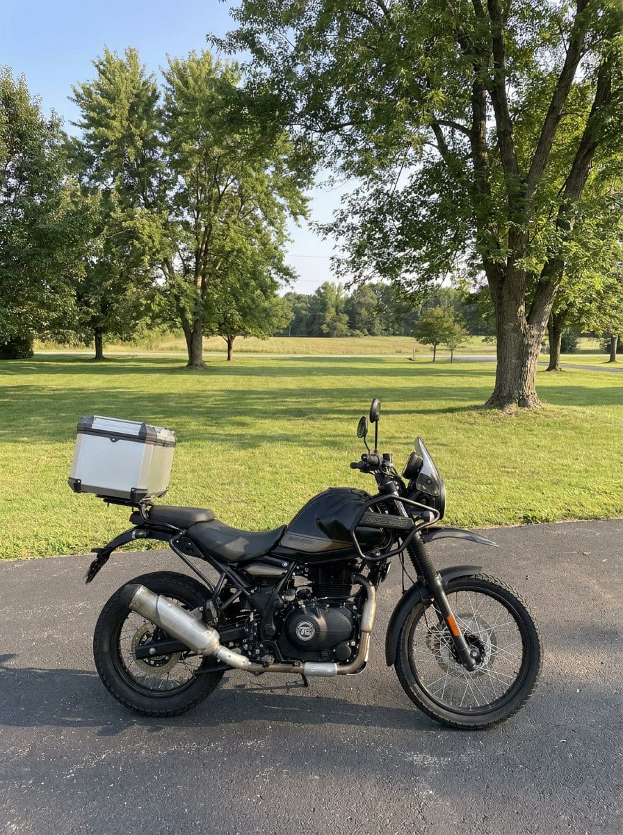 Customer photo review of 38L - Apex XL Royal Enfield Himalayan 450 Aluminum Top Case Silver