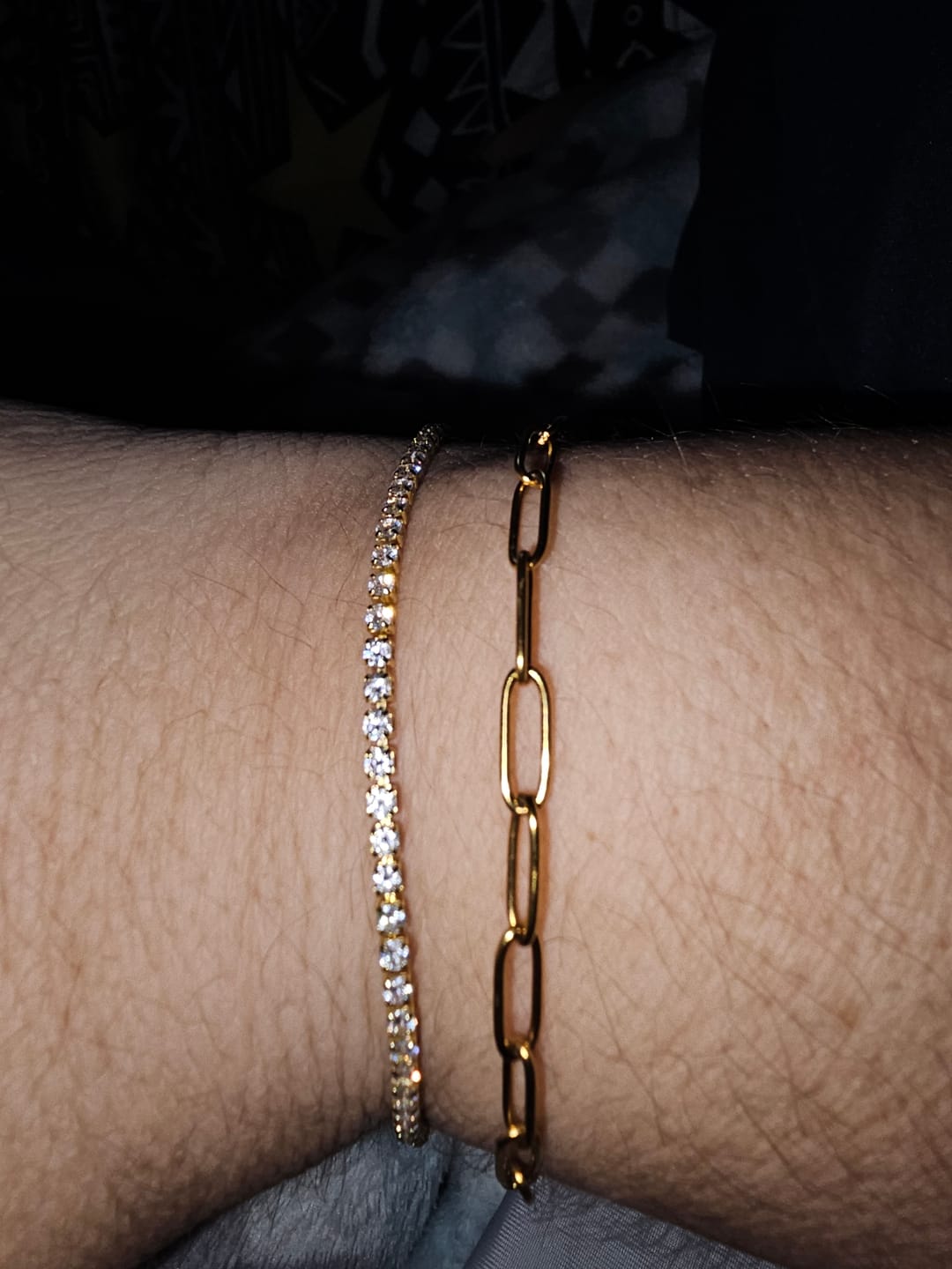 Customer photo review of Melly Adjustable Tennis Bracelet (Bundle)