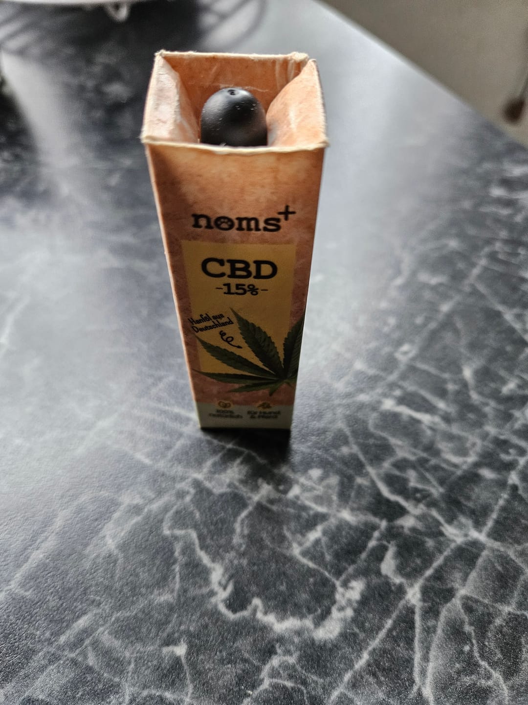 Customer photo review of 15% CBD Tropfen für große Hunde