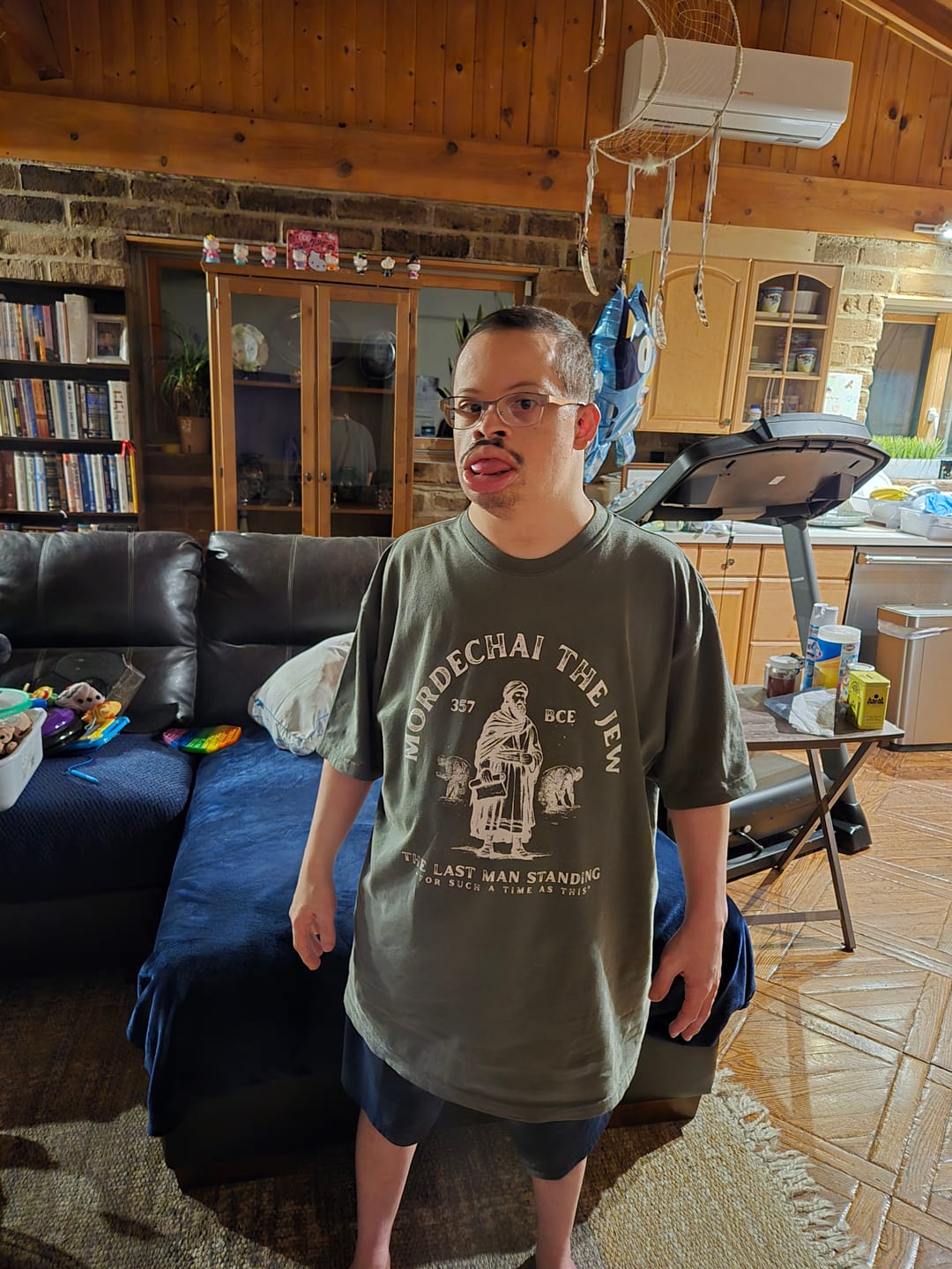 Customer photo review of Mordechai The Jew | Purim Heavyweight T-shirt