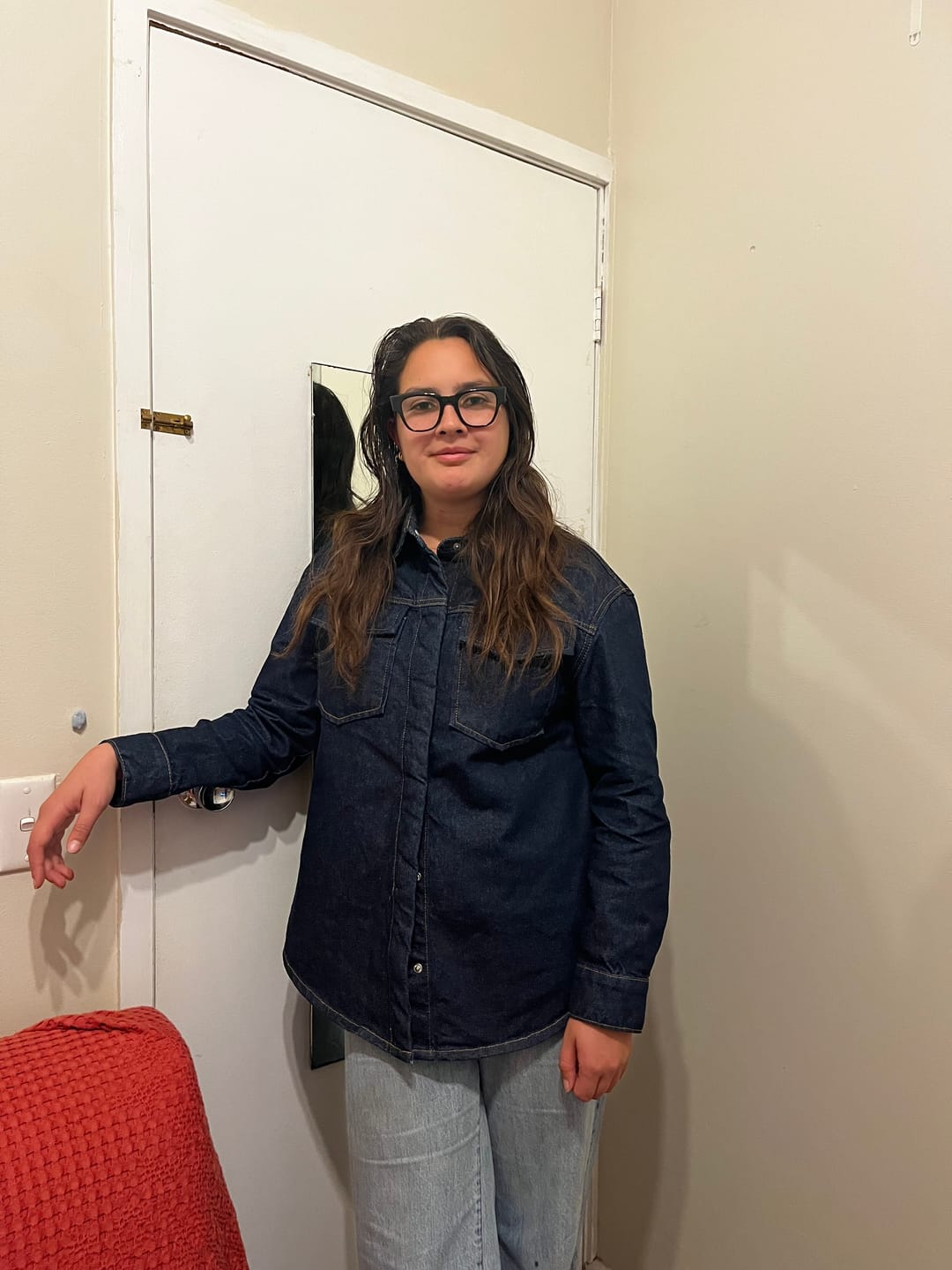 Customer photo review of Mossman Bexley Shirt Indigo
