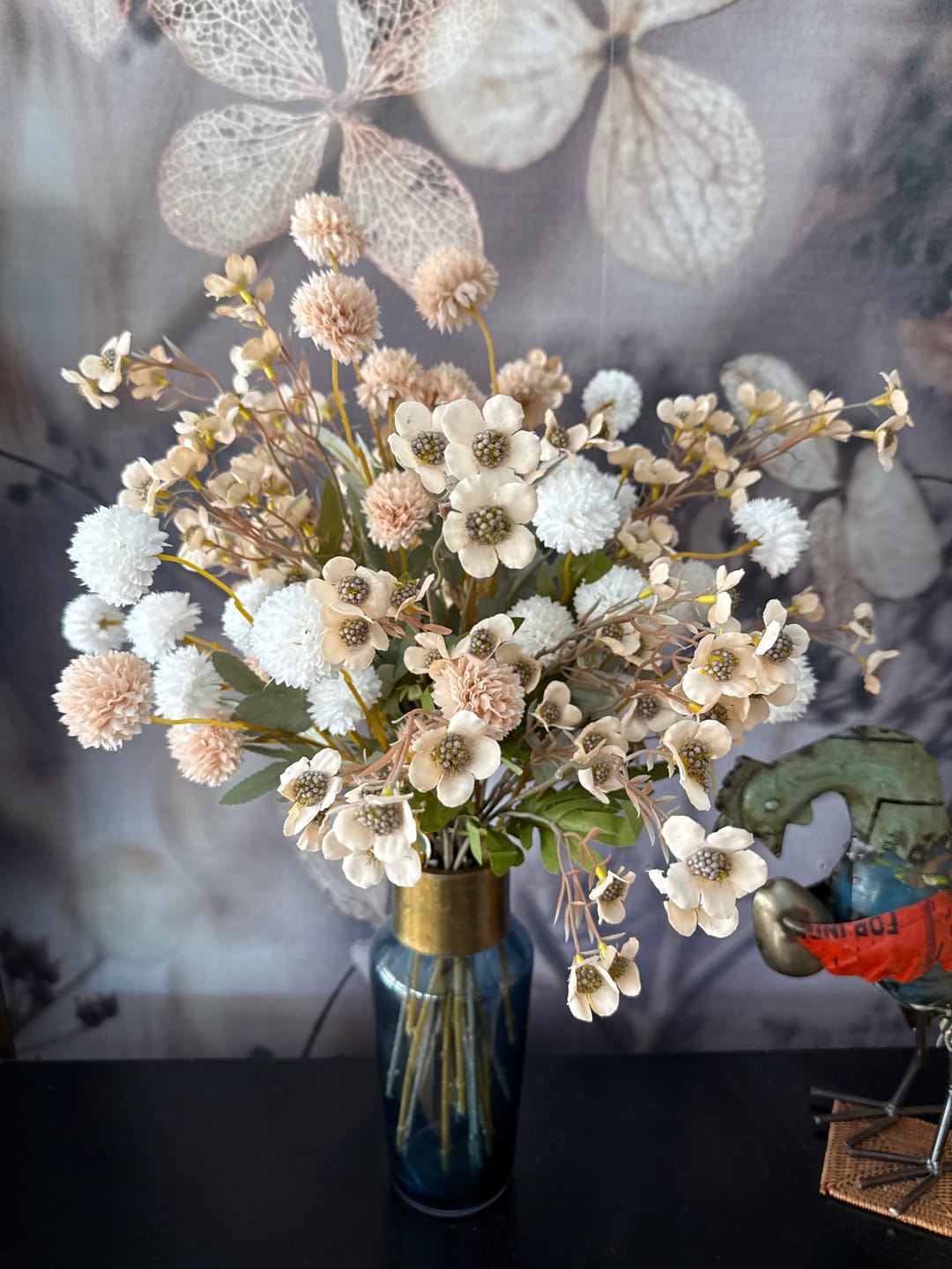Customer photo review of Wax Arrangement - Beige mix