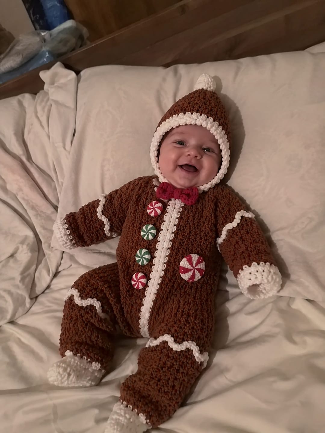 Customer photo review of Christmas Star Baby Pajamas