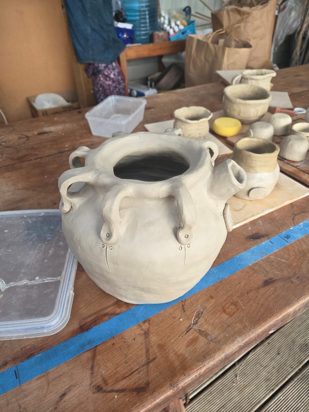 Customer photo review of WM2502 - Cream Stoneware Clay with Grog - 10kg